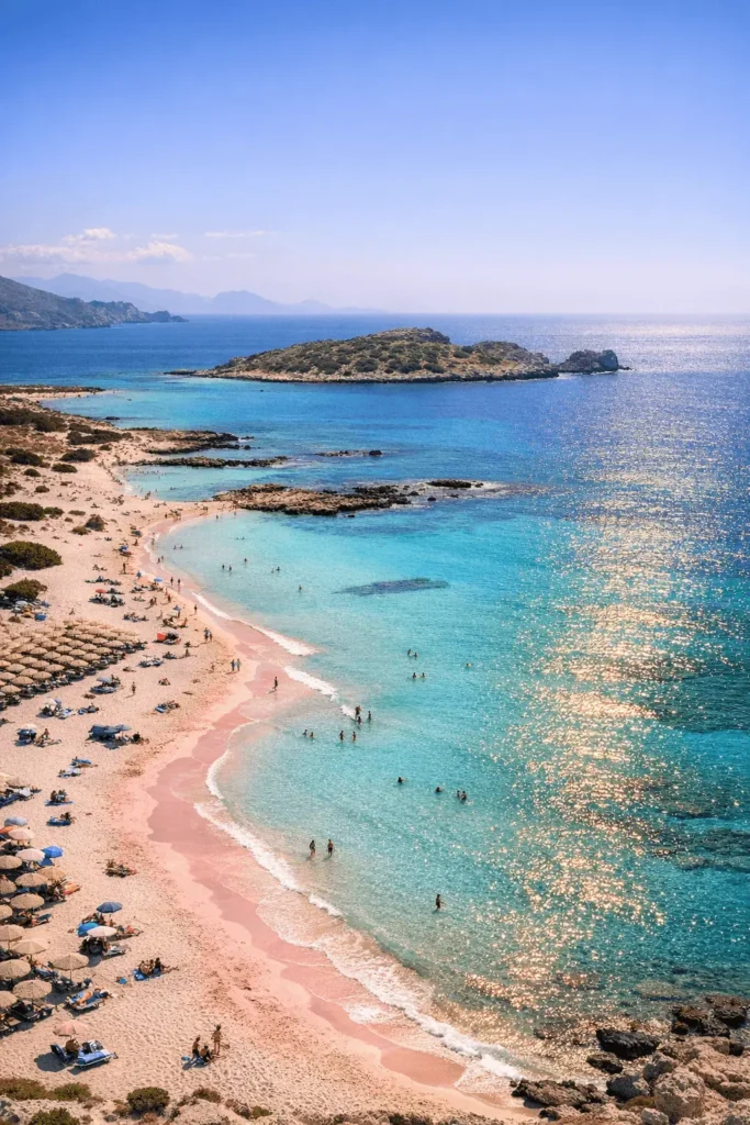 elafonissi pink sand beach crete proposal