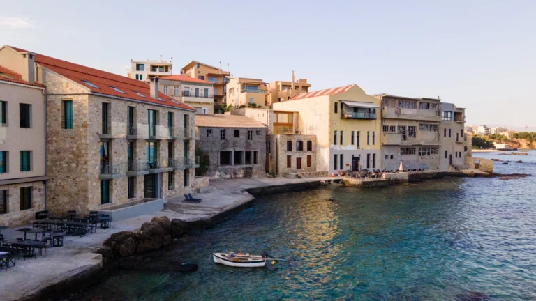coastal wedding atmosphere in Chania Crete